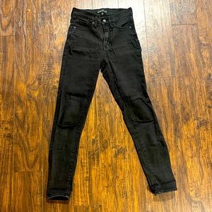 Black skinny jeans, JCrew size 24